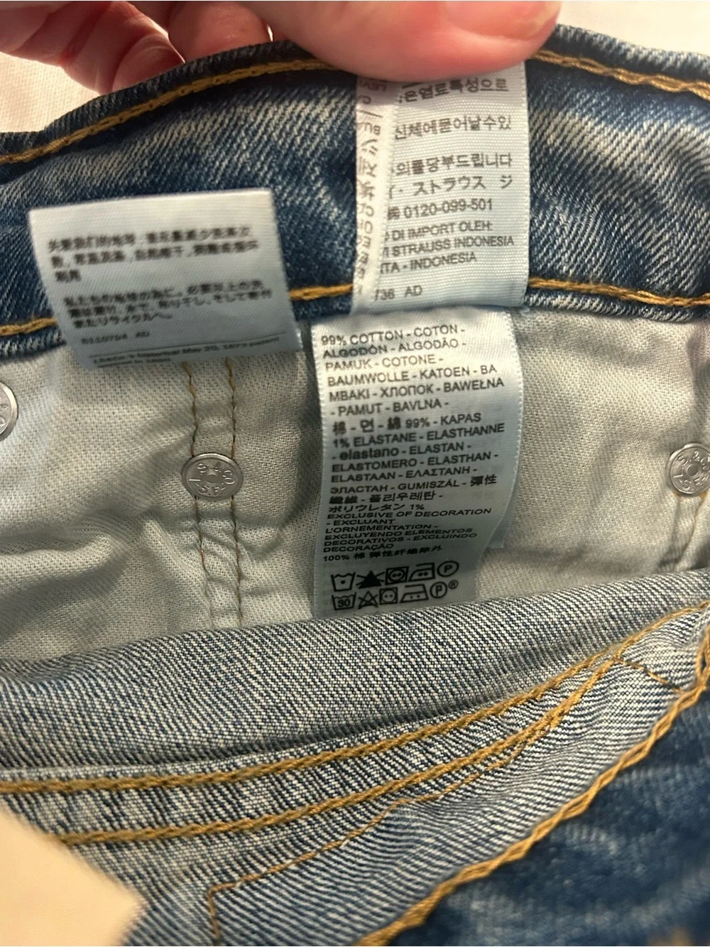 Levi's Men's Straight Leg Blue Denim Jeans